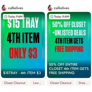 CALLIE LIVES LIVE AUCTIONS UPTO 70% OFF RETAIL SHOP LIKE U MEAN IT OR STAY NAKED